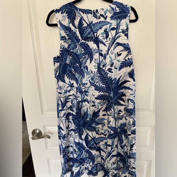 Talbot’s TropicalPalm Sheath with Ruffled Hem - Picture 4 of 10